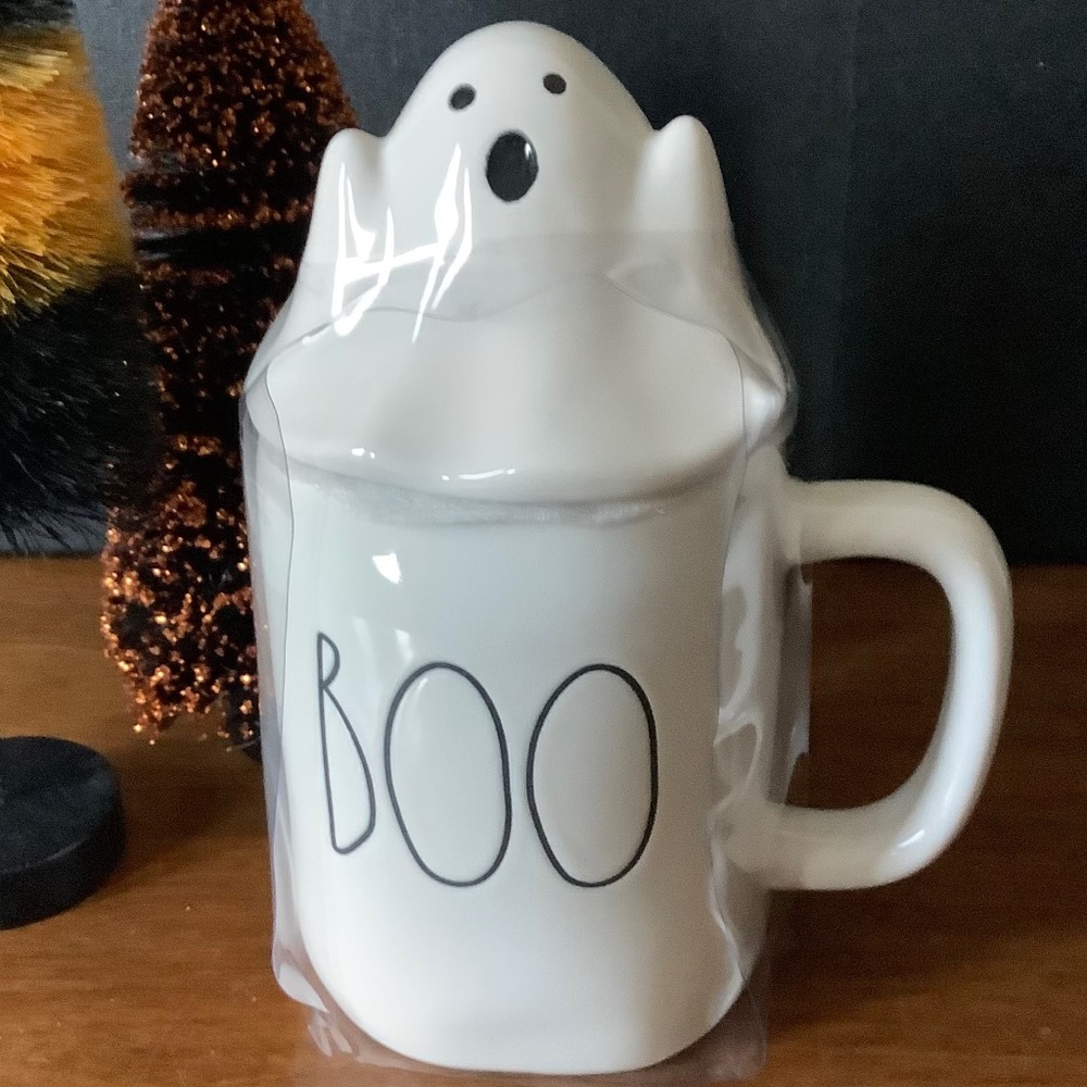 Rae Dunn BOO 👻 Mug w/ Topper
